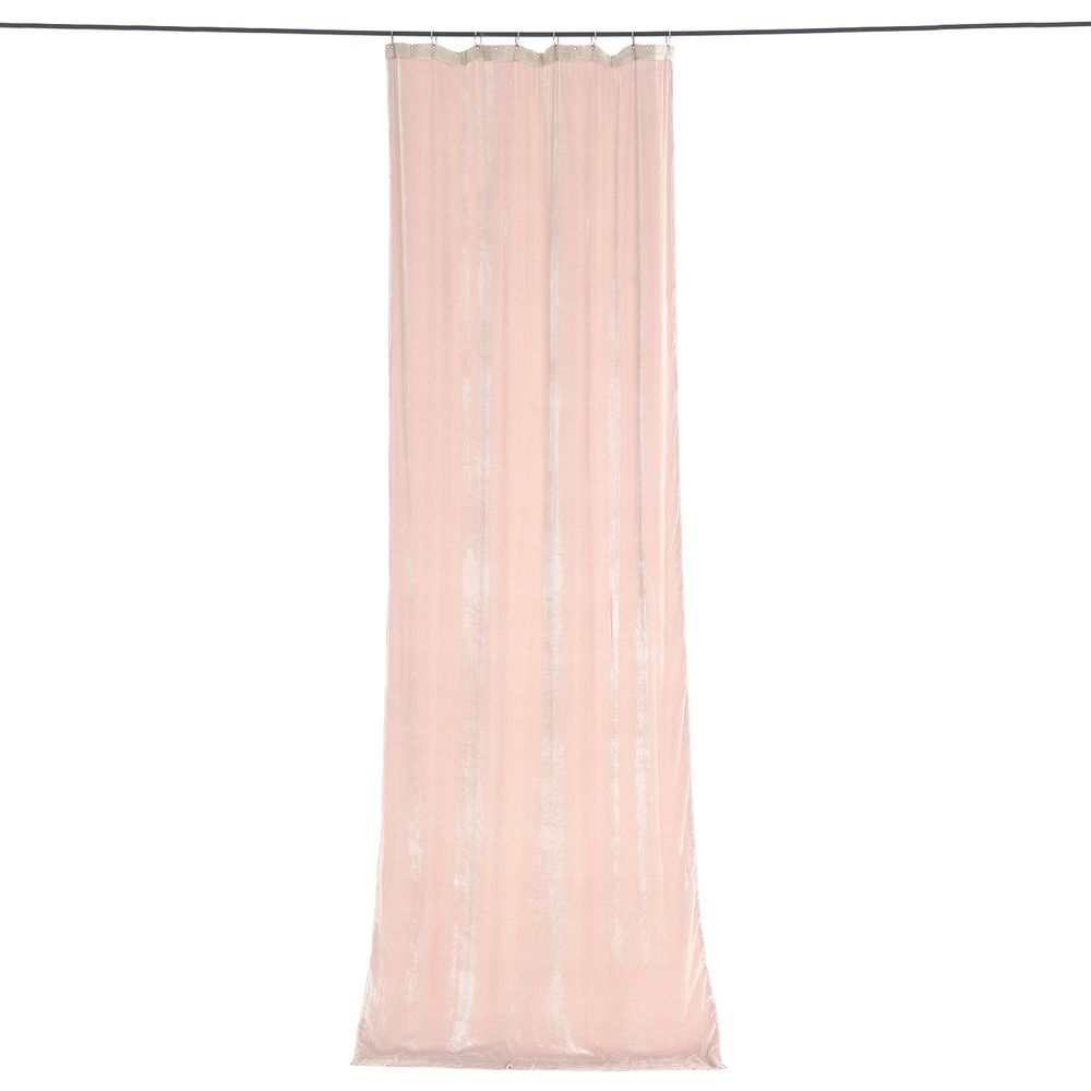 Rideaux et voilages - FORTUNA Rideau en velours de soie 110x300 cm FORTUNA POUDRE - EN FIL D'INDIENNE...