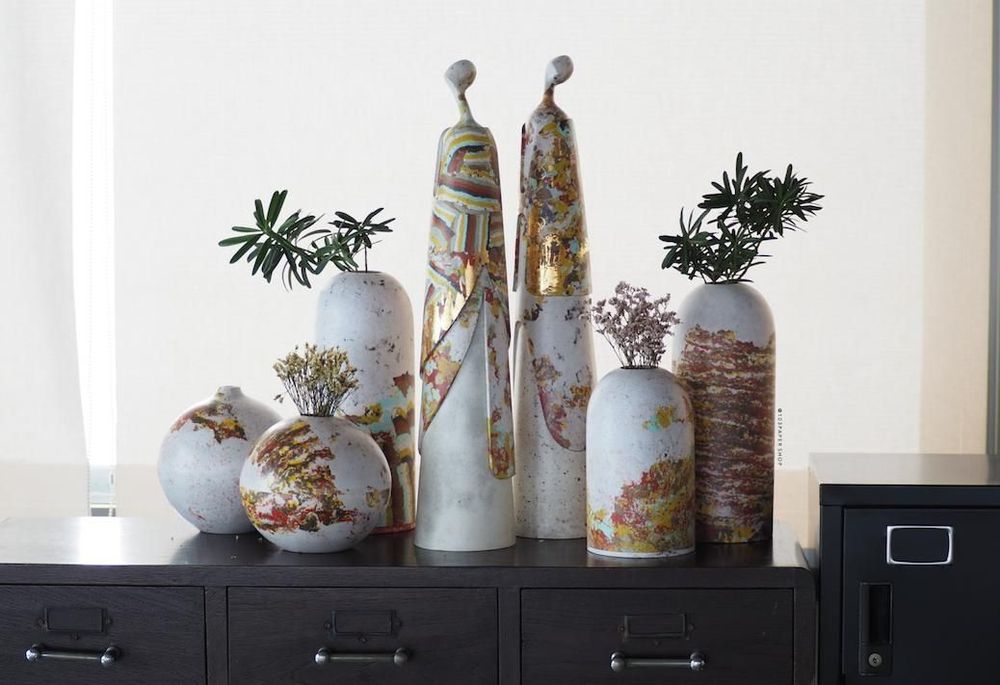 Objets de décoration - Our design restores life to recycle paper. Handmade sculptures, Which is created piece by piece./Unique/Characteristic/Exclusive - 103PAPER SHOP