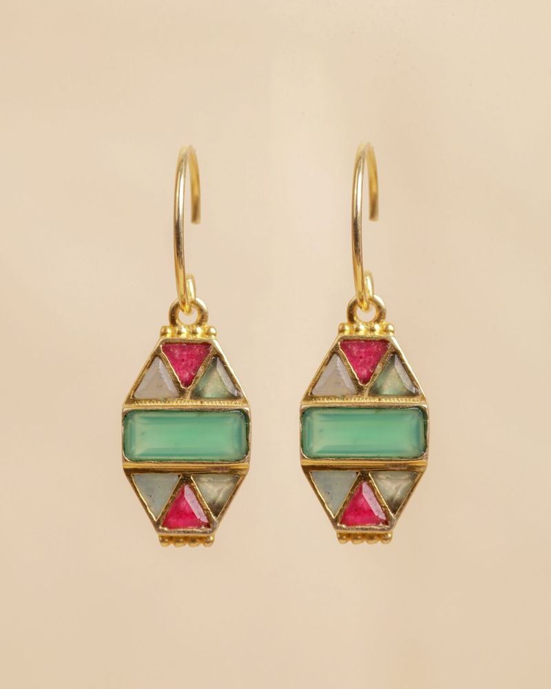 Bijoux - Boucle d'oreille suspendue Zulu - MUJA JUMA