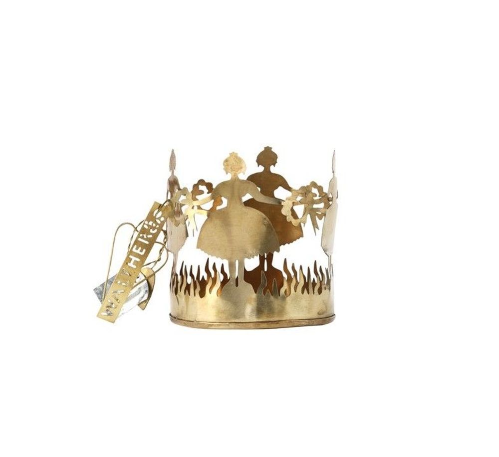 Christmas garlands and baubles - Dancers Hurricane, brass - WALTHER & CO.