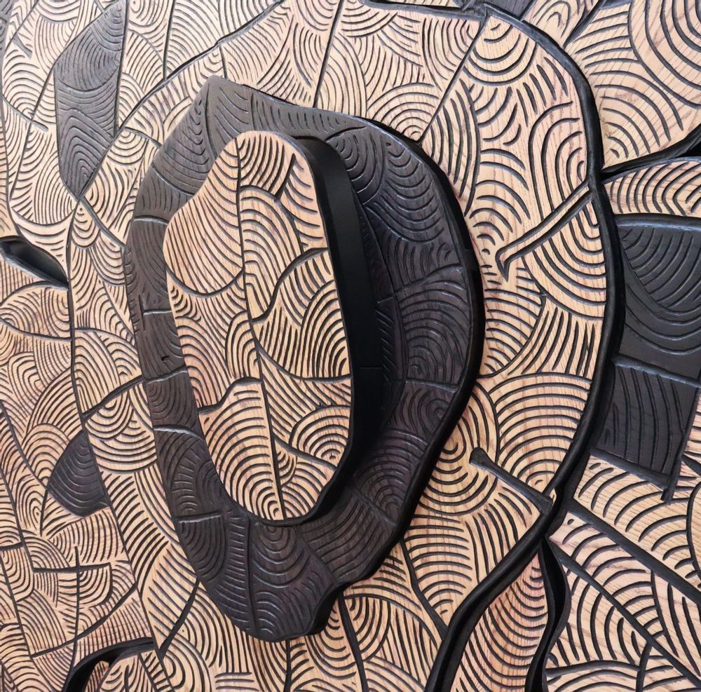 Autres décorations murales - sculpture murale " Au Bonheur des Fleurs 2 " - THIERRY LAUDREN