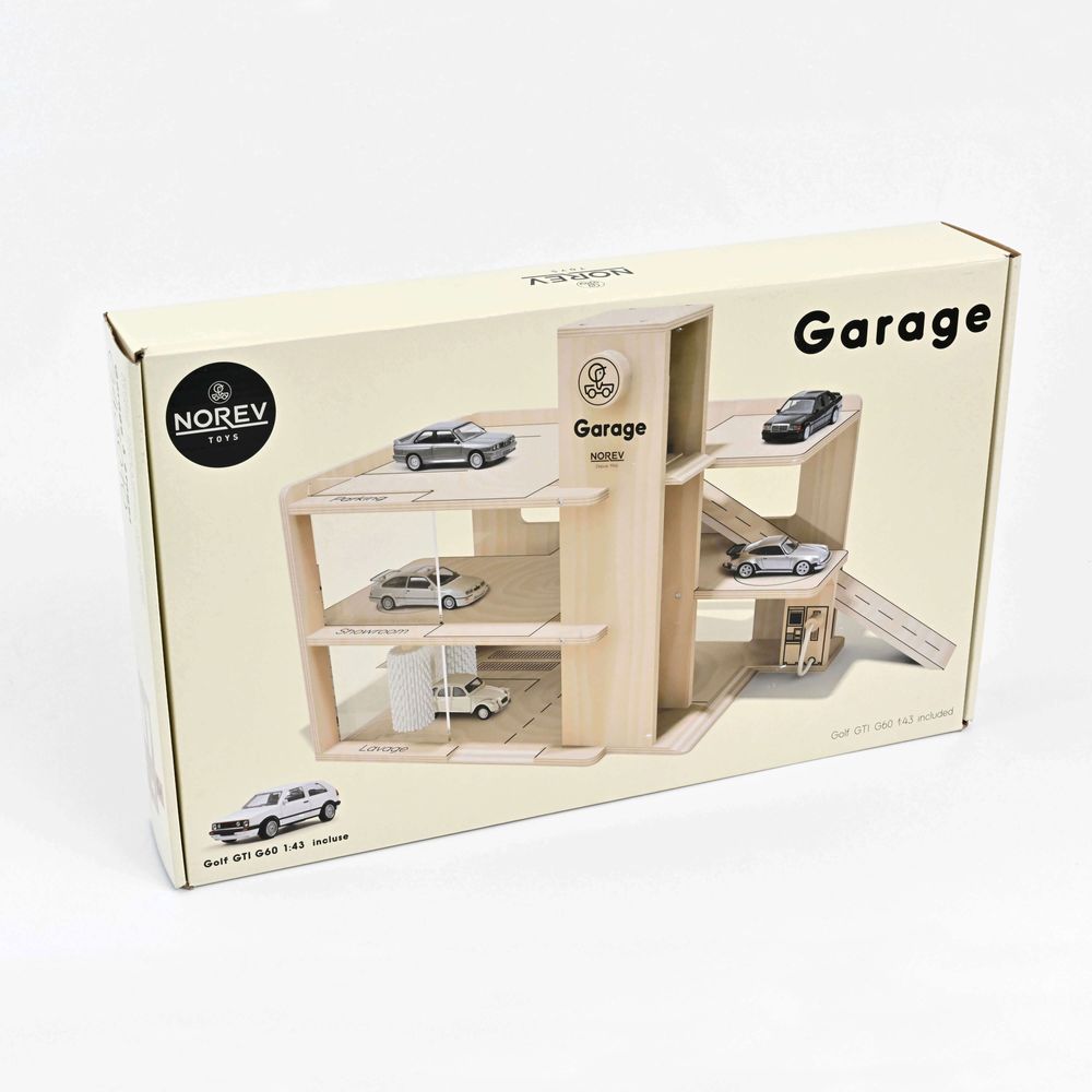 Jouets enfants - Garage 3 étages en bois - NOREV