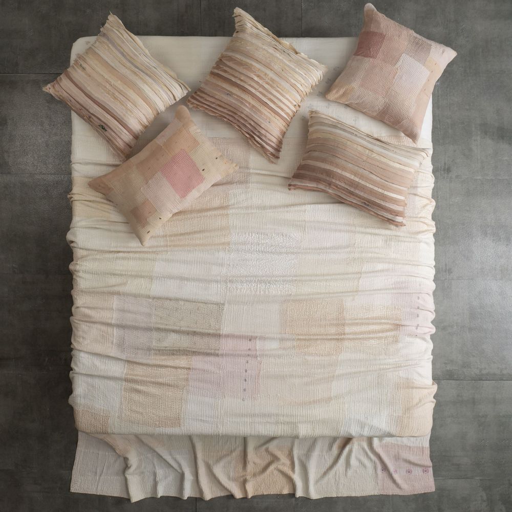 Linge de lit - Couette Fray Patch Kantha - MAISON MIEKO