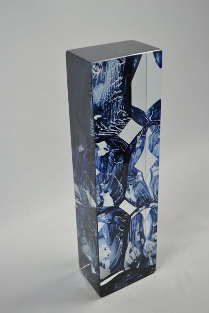 Art glass - \" Elevation\” Crystal Sculpture - JEAN-FRANÇOIS LEMAIRE
