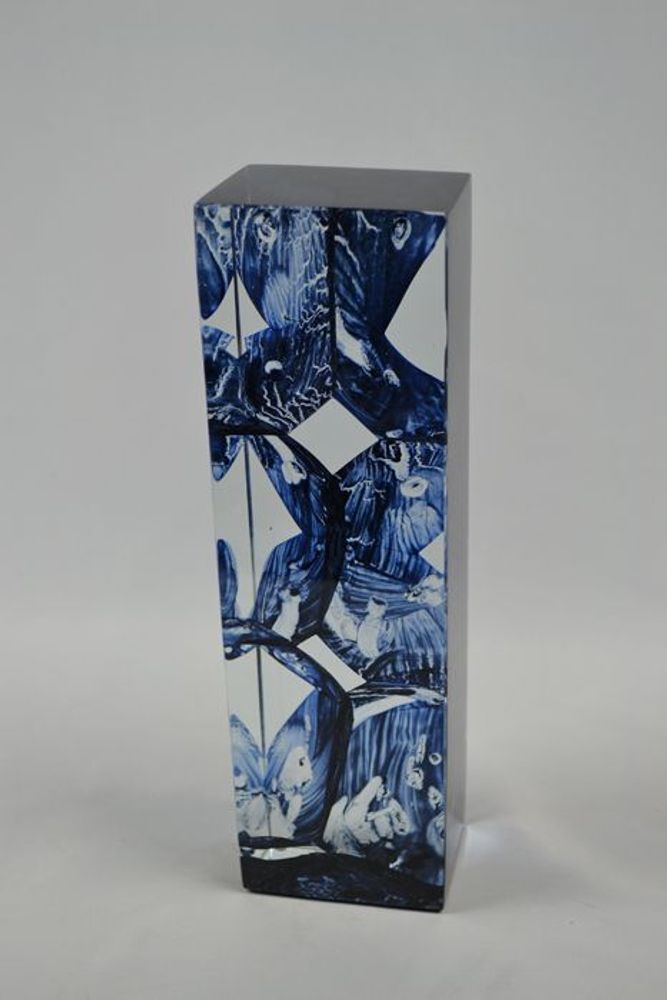 Art glass - \" Elevation\” Crystal Sculpture - JEAN-FRANÇOIS LEMAIRE