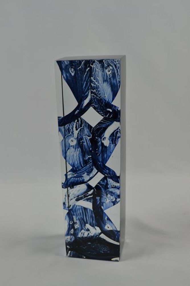 Art glass - \" Elevation\” Crystal Sculpture - JEAN-FRANÇOIS LEMAIRE
