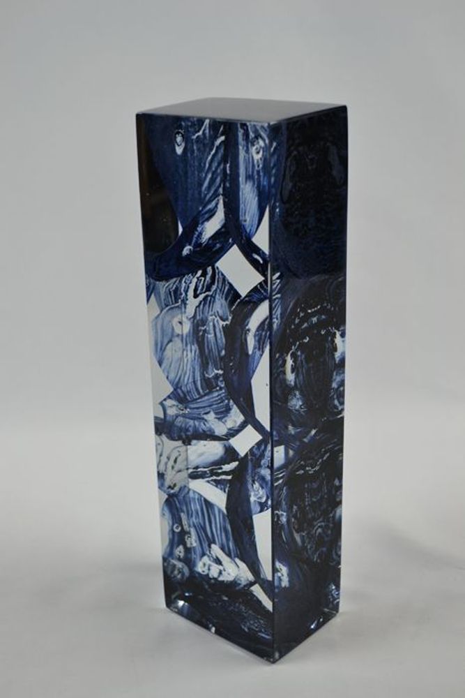 Art glass - \" Elevation\” Crystal Sculpture - JEAN-FRANÇOIS LEMAIRE