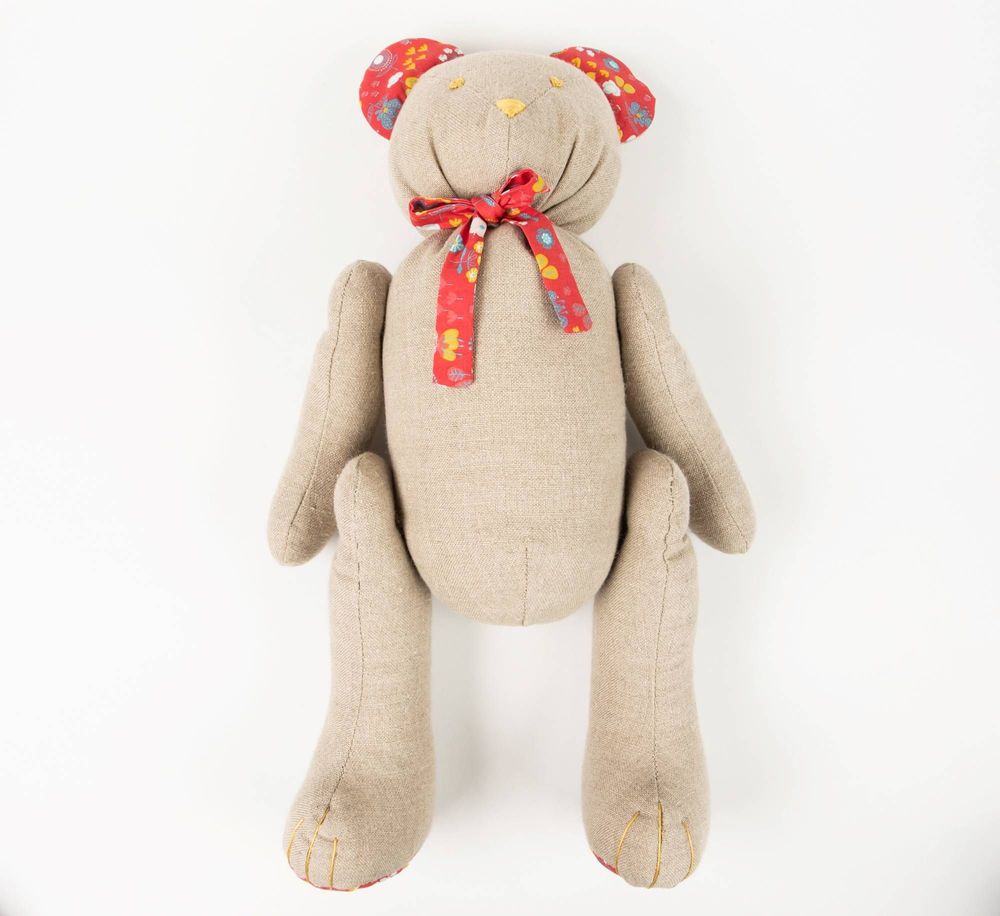 Children's decorative items - Articulated teddy bear, teddy bear, stuffed toy, children's room decor - LITTLE SIROKO