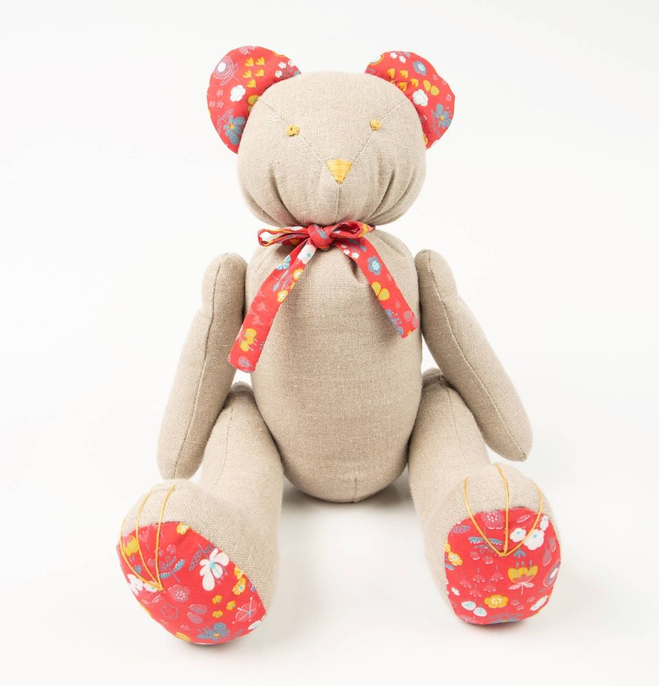 Children's decorative items - Articulated teddy bear, teddy bear, stuffed toy, children's room decor - LITTLE SIROKO