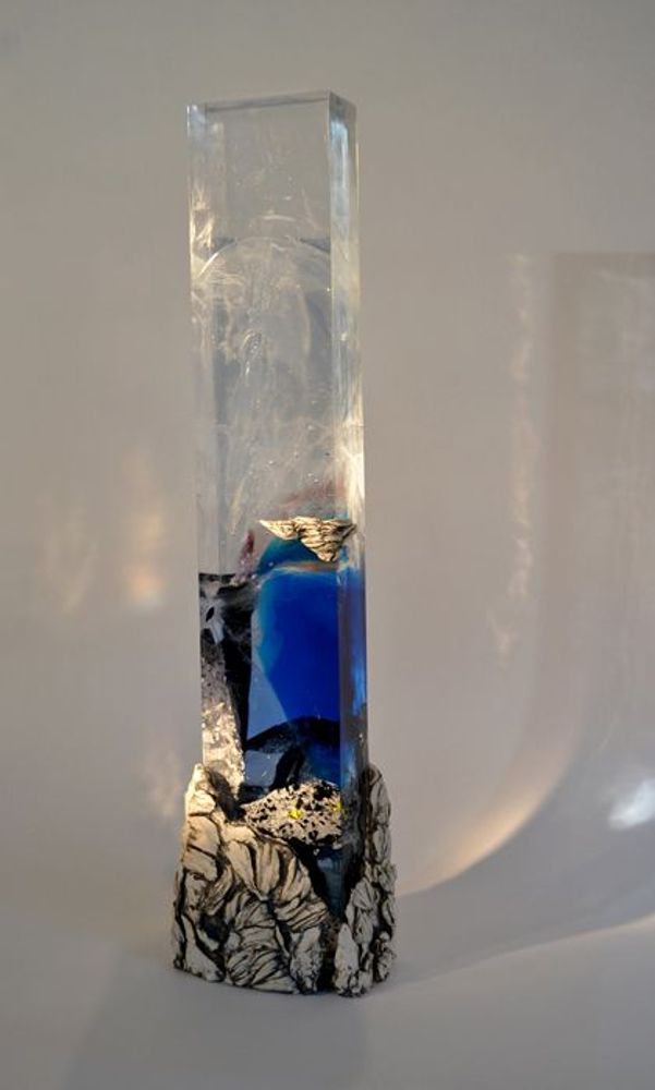 Sculptures, statuettes et miniatures - "Élévation" Sculpture Cristal et Porcelaine - JEAN-FRANÇOIS LEMAIRE