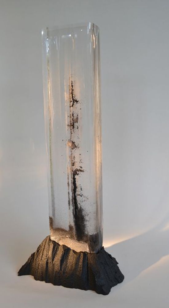 Pièces uniques - "Du Chaos à la Lumière"   Sculpture Verre optique et base Cristal - JEAN-FRANÇOIS LEMAIRE