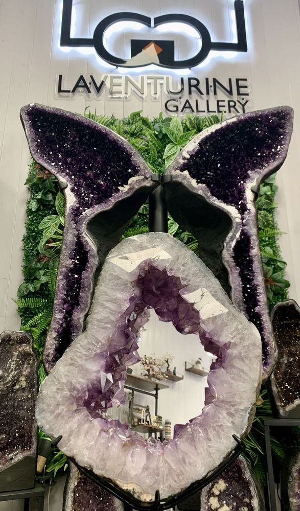 Miroirs - Objet Déco : Le Miroir en Améthyste (Pièce unique) - LAVENTURINE GALLERY