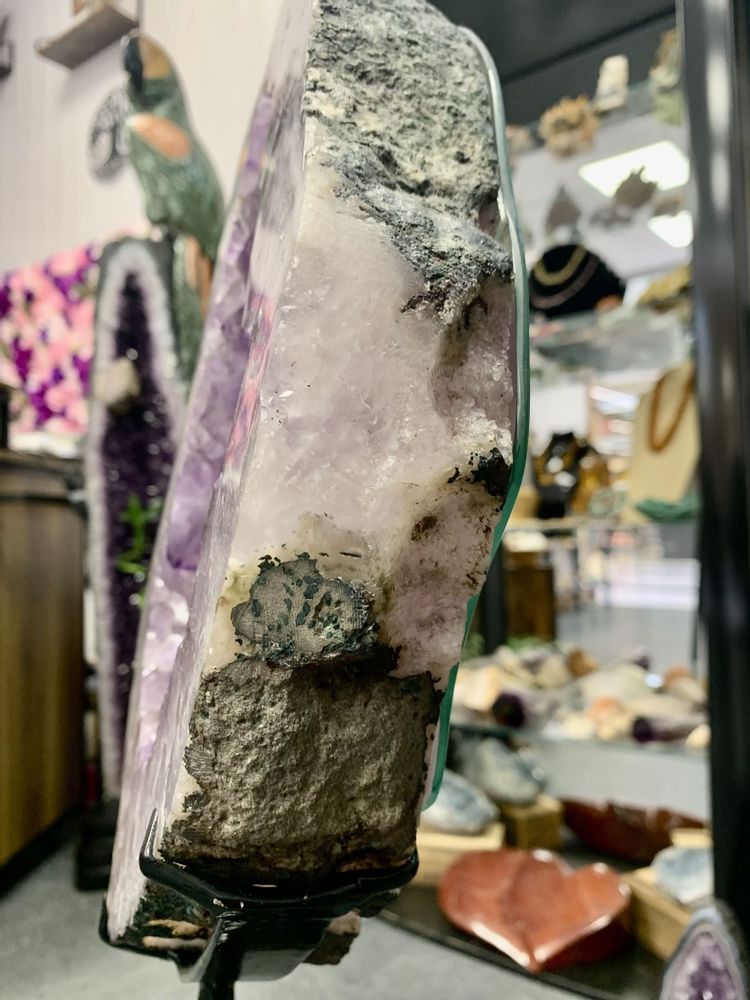 Miroirs - Objet Déco : Le Miroir en Améthyste (Pièce unique) - LAVENTURINE GALLERY