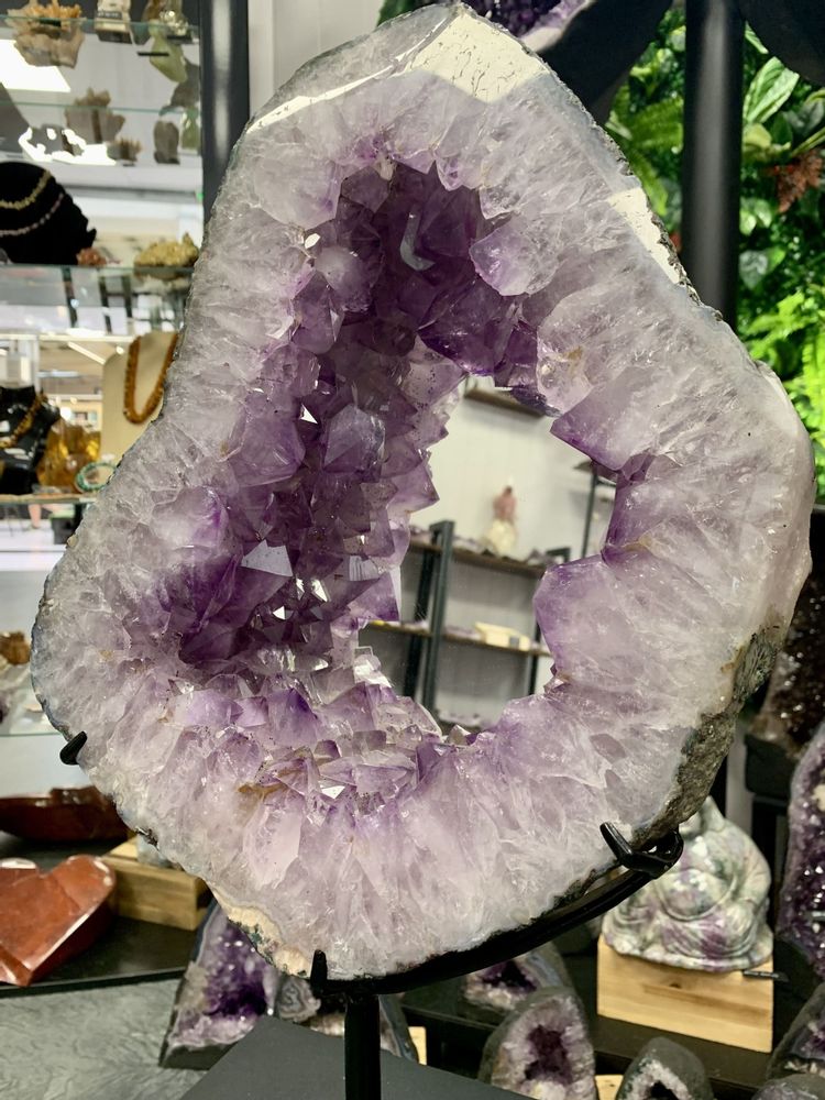 Miroirs - Objet Déco : Le Miroir en Améthyste (Pièce unique) - LAVENTURINE GALLERY