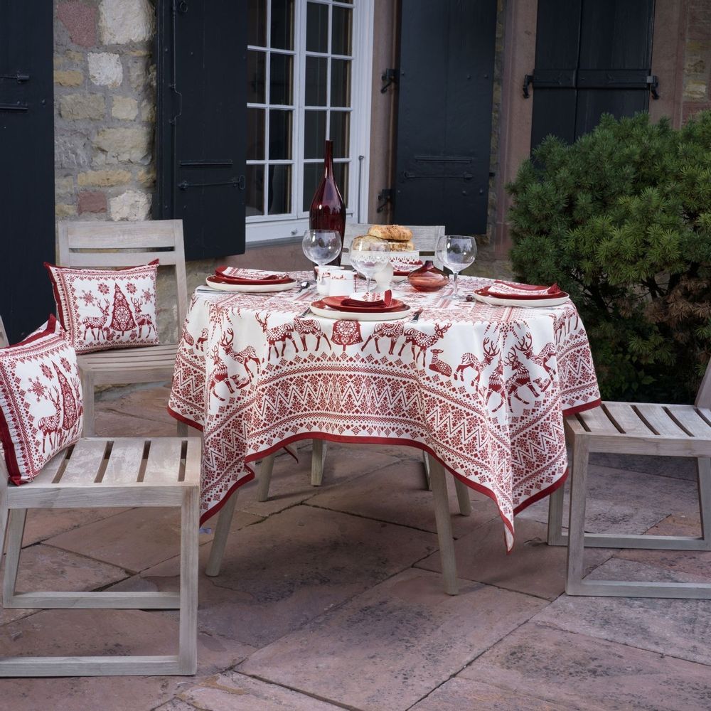 Table linen - Tablecloth - Winter stroll - BEAUVILLÉ