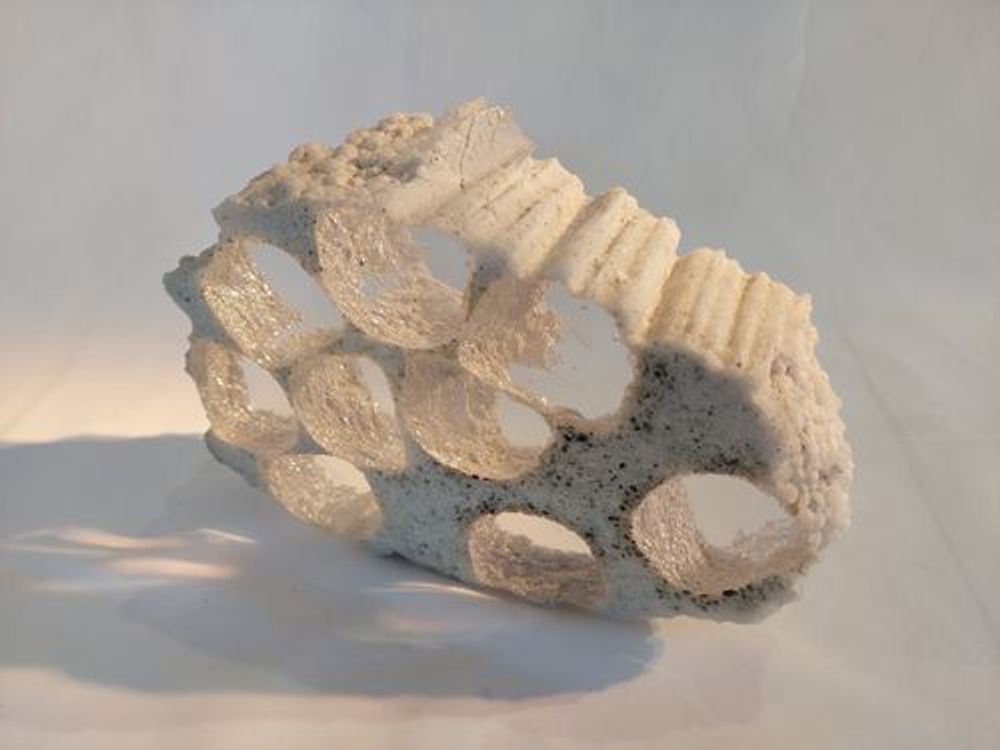Art glass - "Print of Time"   Crystal Sculpture - JEAN-FRANÇOIS LEMAIRE