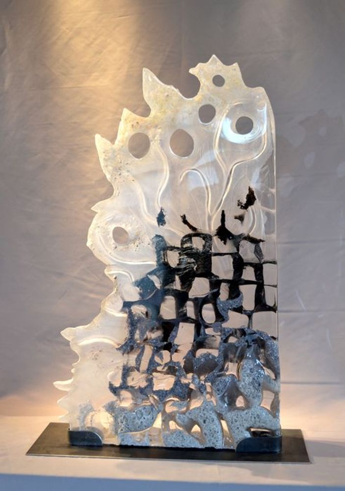 Pièces uniques - "L'Écume du Temps" - Sculpture Cristal - JEAN-FRANÇOIS LEMAIRE