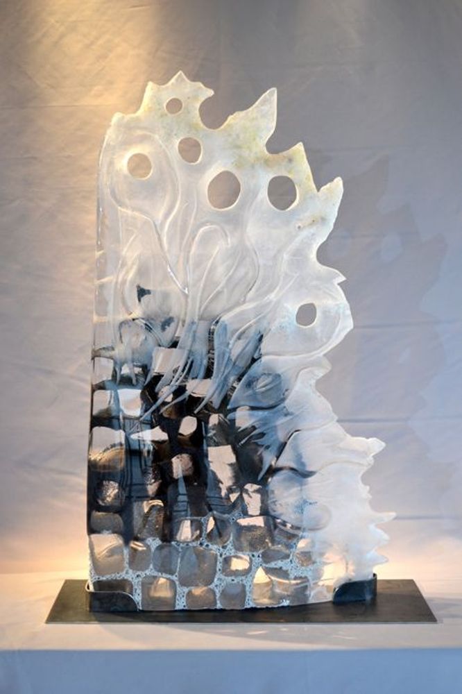 Pièces uniques - "L'Écume du Temps" - Sculpture Cristal - JEAN-FRANÇOIS LEMAIRE