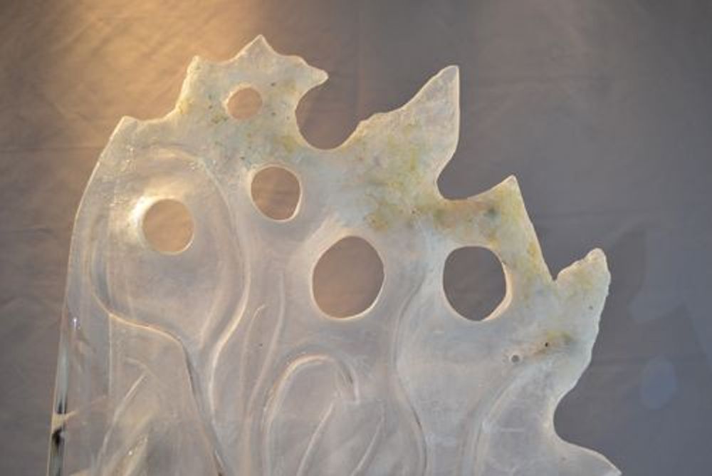 Pièces uniques - "L'Écume du Temps" - Sculpture Cristal - JEAN-FRANÇOIS LEMAIRE