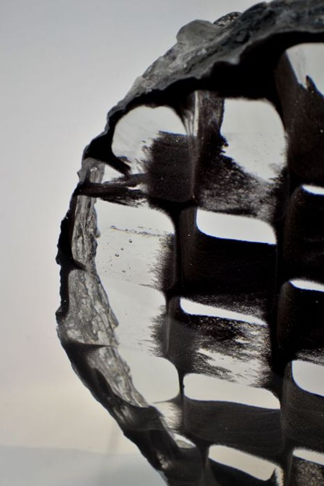 Verre d'art - Empreinte de Temps - Sculpture Verre optique - JEAN-FRANÇOIS LEMAIRE