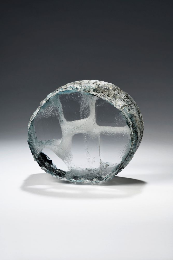 Unique pieces - "Print of Time"   Crystal Sculpture - JEAN-FRANÇOIS LEMAIRE