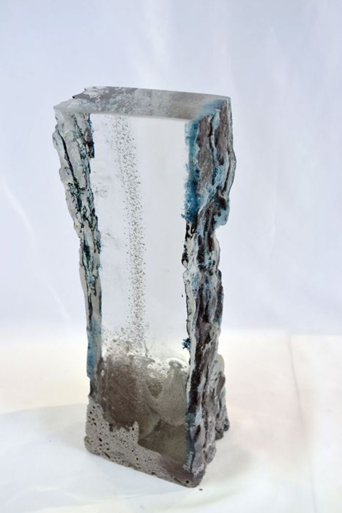 Outdoor decorative accessories - \" From Chaos to Light\” Sculpture Optical glass - JEAN-FRANÇOIS LEMAIRE