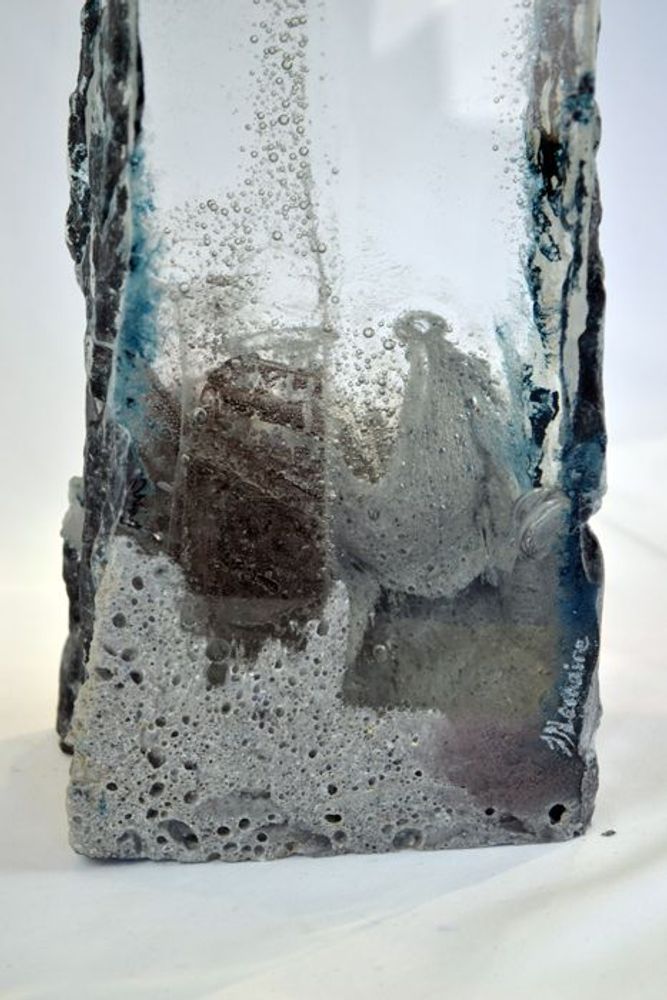 Outdoor decorative accessories - \" From Chaos to Light\” Sculpture Optical glass - JEAN-FRANÇOIS LEMAIRE