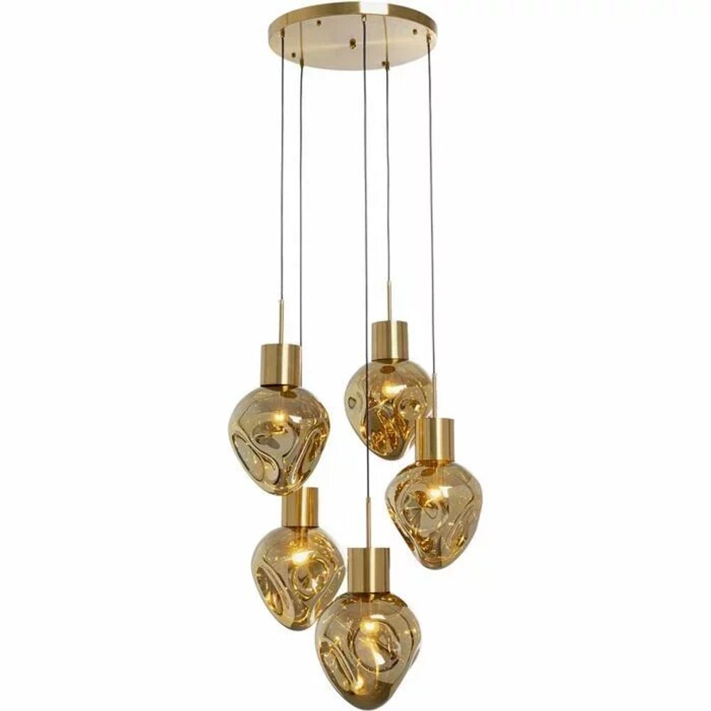 Hanging lights - Pendant Lamp Supernova Amber Cinque Ø50cm - KARE DESIGN