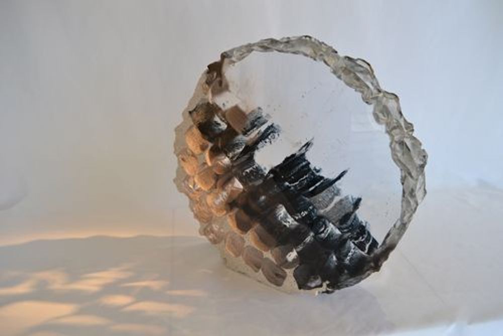 Outdoor decorative accessories - \" Imprint of Time\” Crystal Sculpture - JEAN-FRANÇOIS LEMAIRE