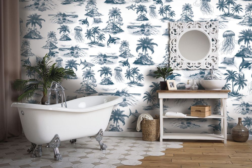 Wallpaper - ATOLL custom panoramic wallpaper - LGD01 DECOR MURAL SUR MESURE