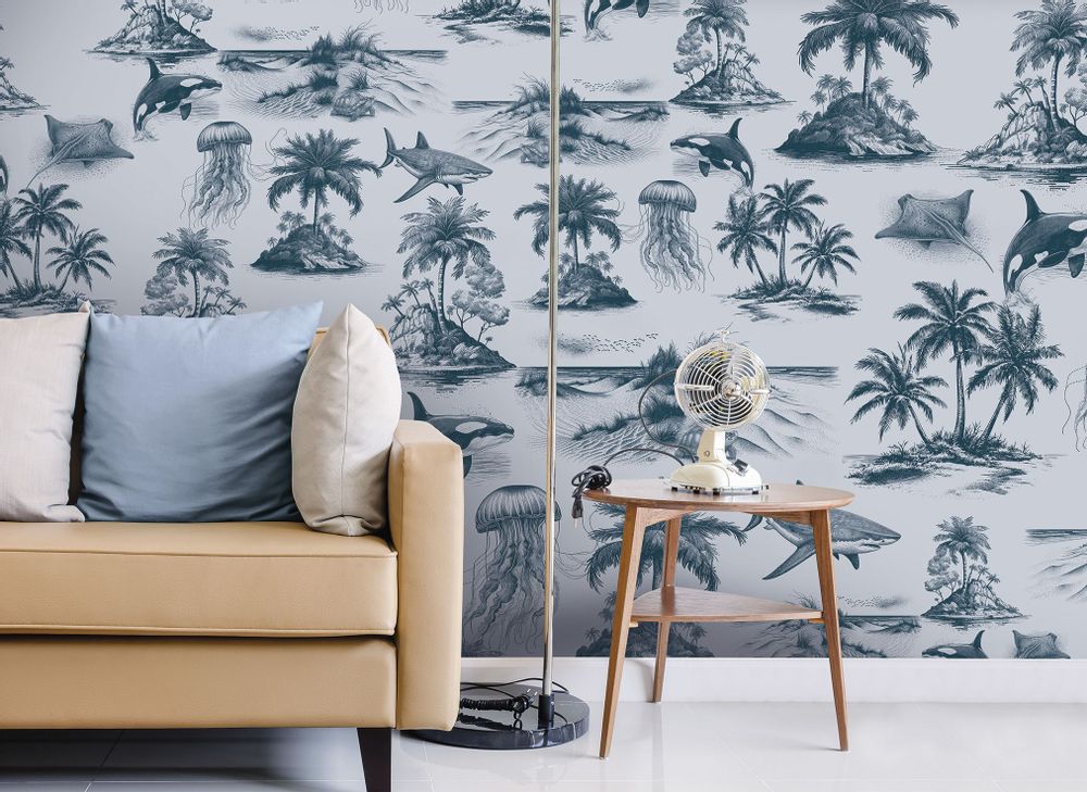 Wallpaper - ATOLL custom panoramic wallpaper - LGD01 DECOR MURAL SUR MESURE