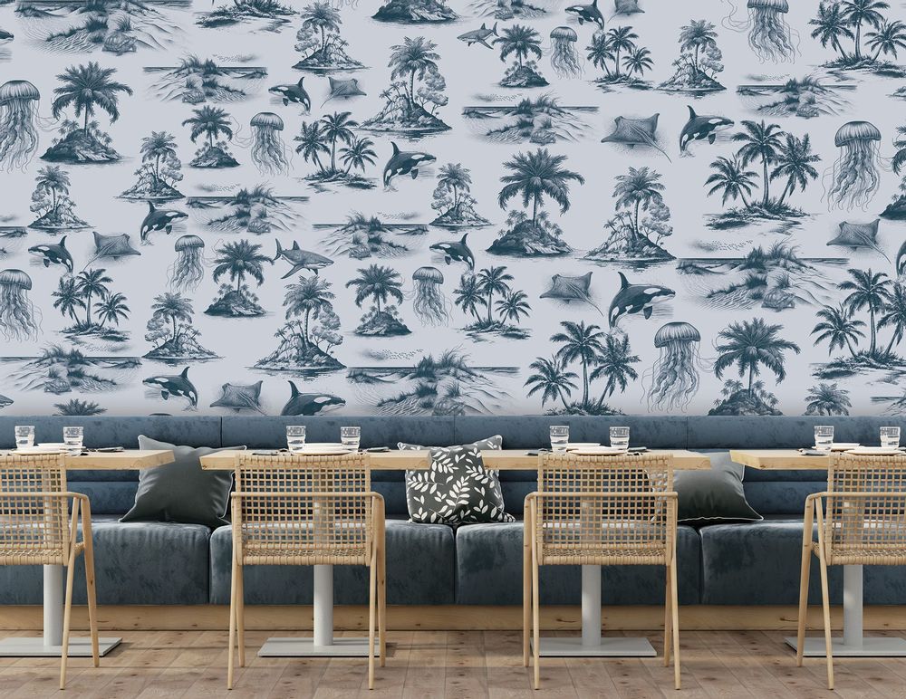 Wallpaper - ATOLL custom panoramic wallpaper - LGD01 DECOR MURAL SUR MESURE