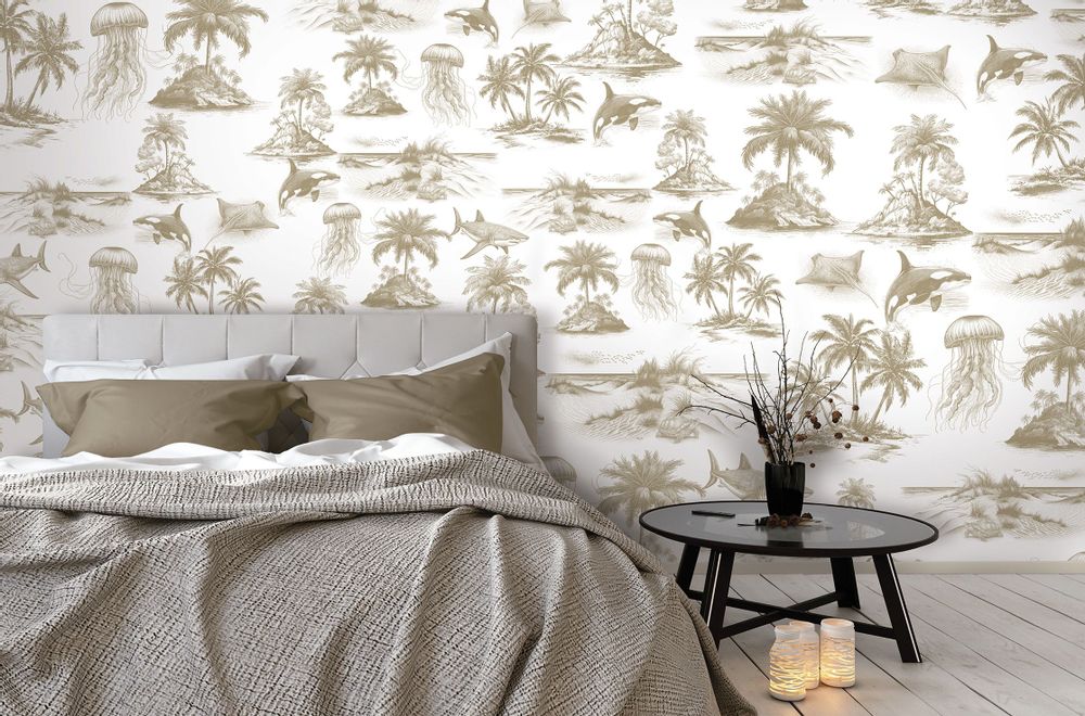 Wallpaper - ATOLL custom panoramic wallpaper - LGD01 DECOR MURAL SUR MESURE