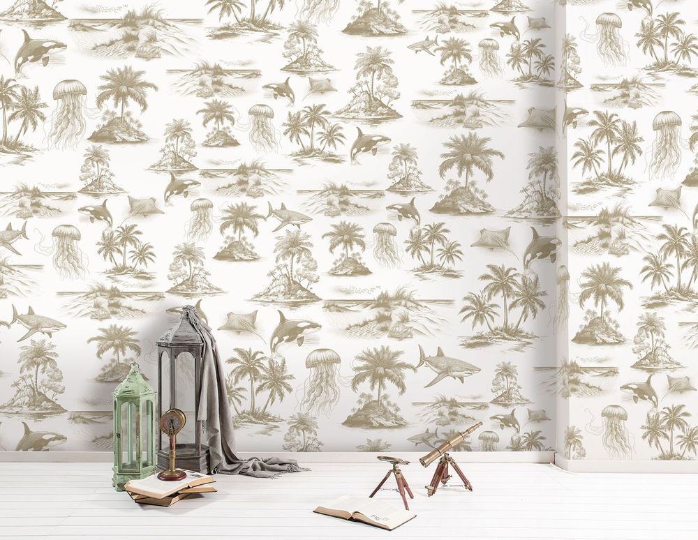 Wallpaper - ATOLL custom panoramic wallpaper - LGD01 DECOR MURAL SUR MESURE
