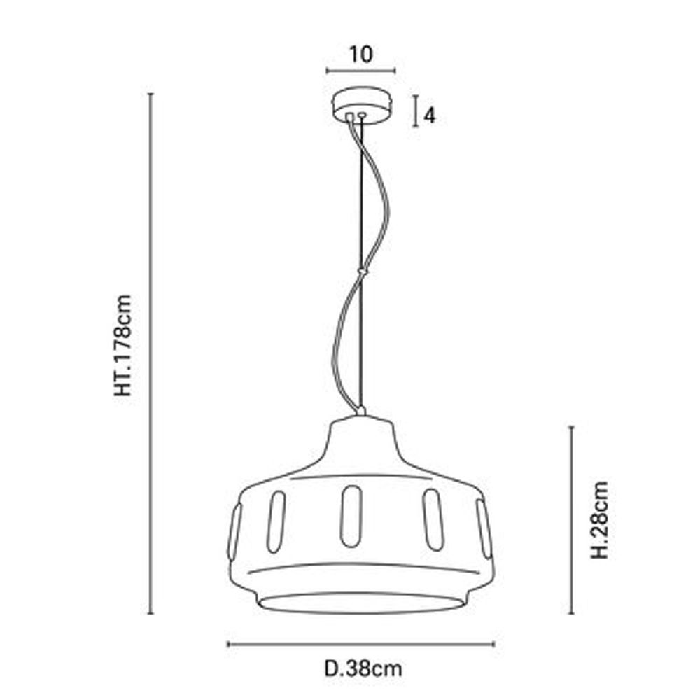 Hanging lights - JIMMY pendant light D38 - MARKET SET