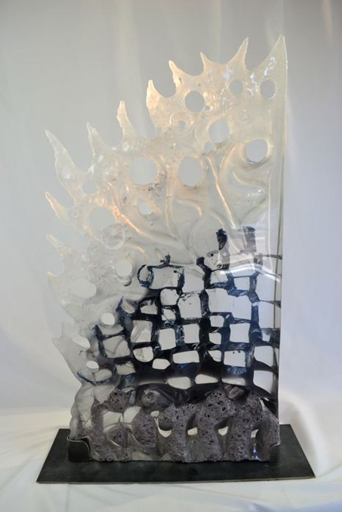Unique pieces - The Foam of Time - Crystal Sculpture - JEAN-FRANÇOIS LEMAIRE