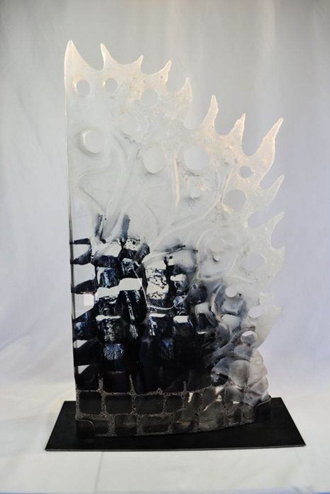 Unique pieces - The Foam of Time - Crystal Sculpture - JEAN-FRANÇOIS LEMAIRE