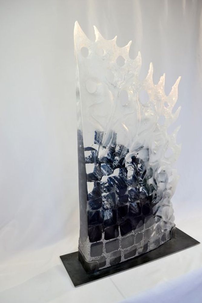 Unique pieces - The Foam of Time - Crystal Sculpture - JEAN-FRANÇOIS LEMAIRE