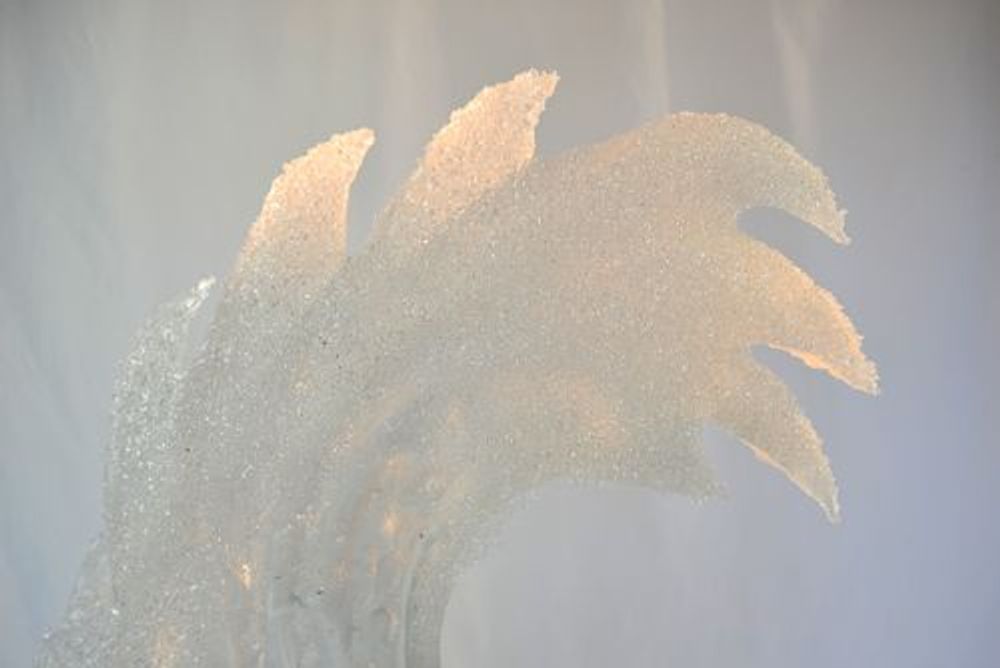 Ornements - "L'Écume du Temps / la Vague" Sculpture Cristal - JEAN-FRANÇOIS LEMAIRE