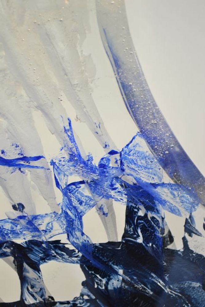 Ornements - "L'Écume du Temps / la Vague" Sculpture Cristal - JEAN-FRANÇOIS LEMAIRE