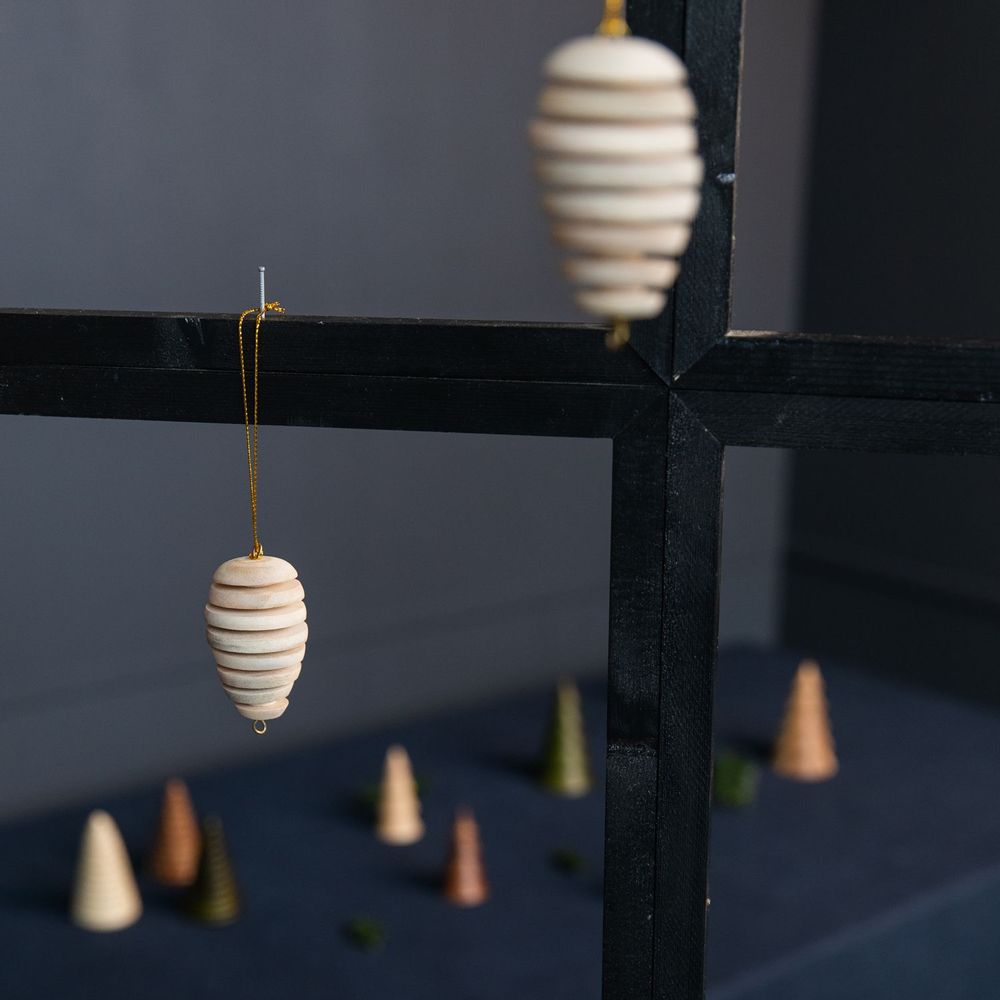 Candlesticks and candle holders - Wooden Xmas decoration and trees candleholders - KINTA