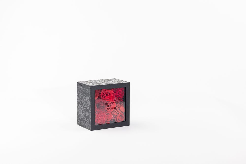 Cadeaux - Coffret de fleurs stabilisées - Boite carrée size M - BENOIT SAINT AMAND