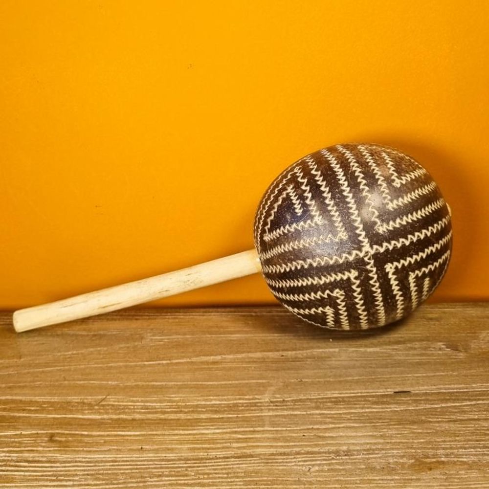Decorative objects - Indigenous Maracá Ethnicity Tikuna - Amazon - 3 Sizes - ARUH ART & DECOR