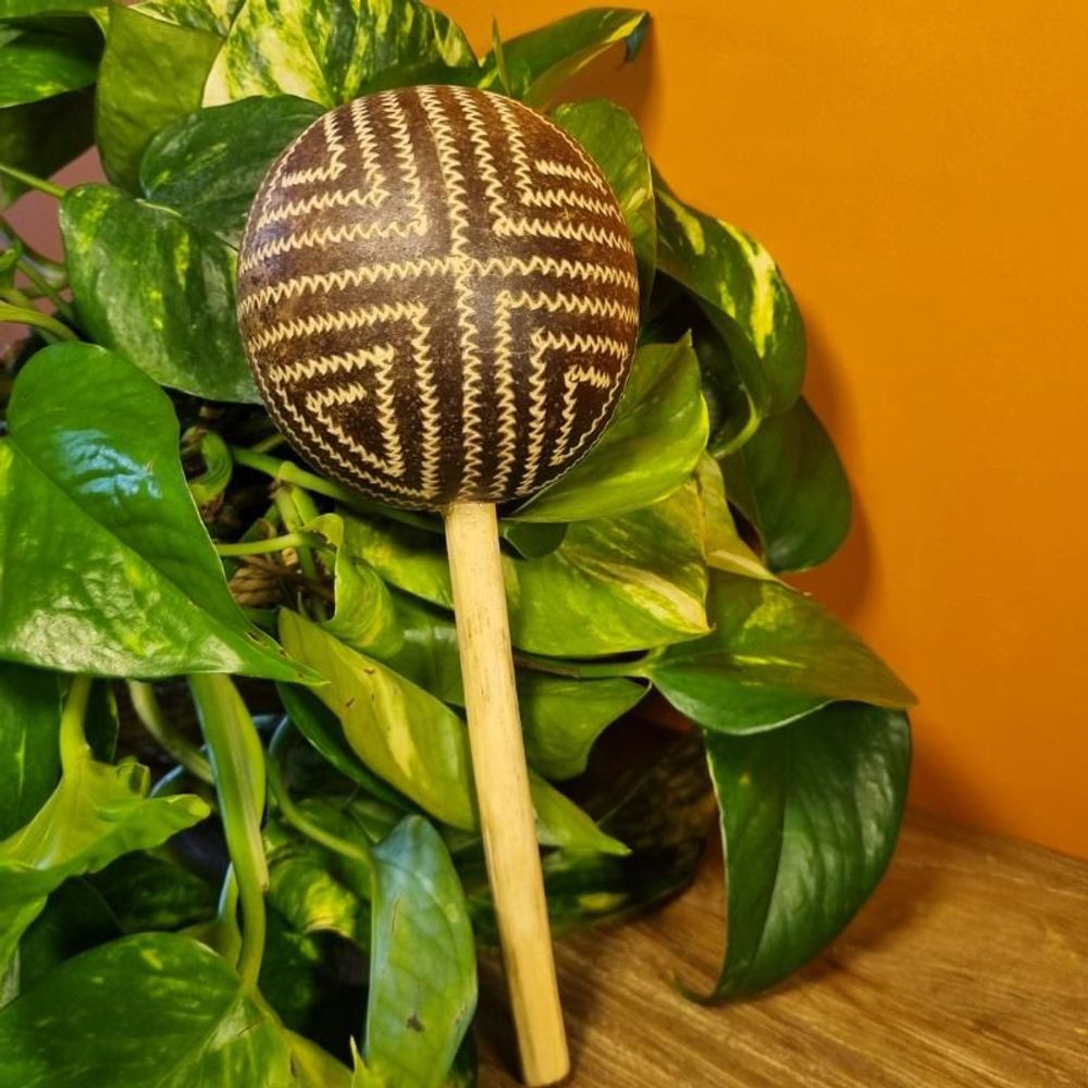 Decorative objects - Indigenous Maracá Ethnicity Tikuna - Amazon - 3 Sizes - ARUH ART & DECOR