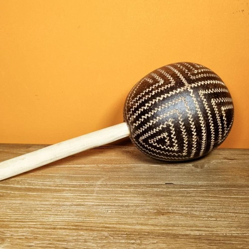 Decorative objects - Indigenous Maracá Ethnicity Tikuna - Amazon - 3 Sizes - ARUH ART & DECOR