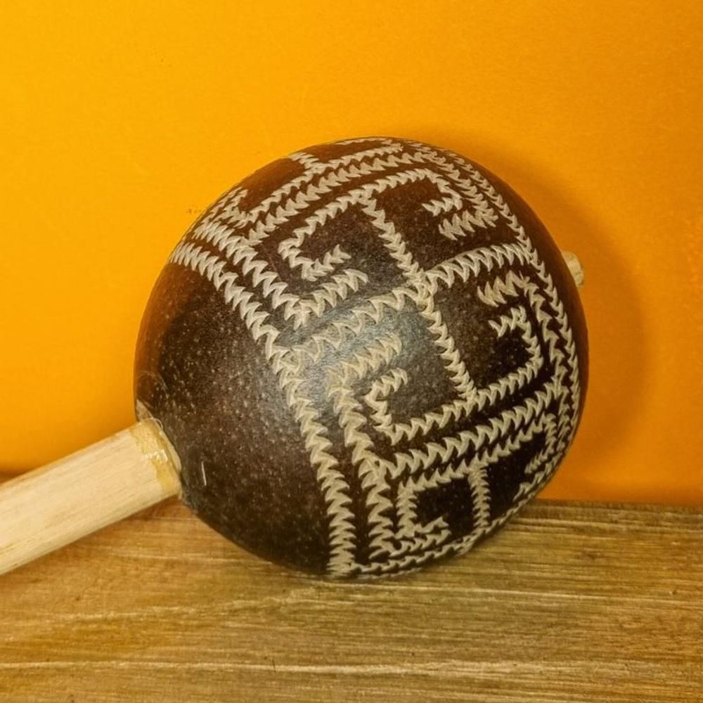 Decorative objects - Indigenous Maracá Ethnicity Tikuna - Amazon - 3 Sizes - ARUH ART & DECOR