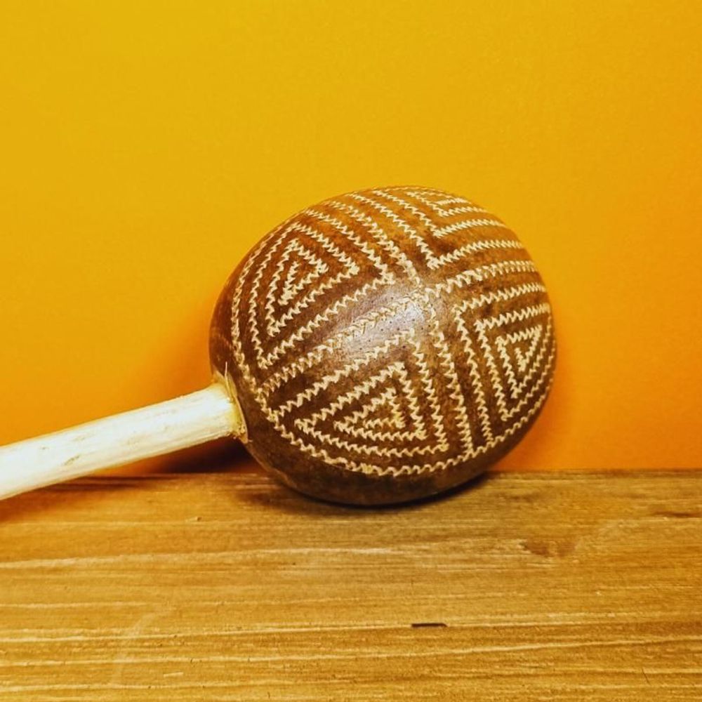 Decorative objects - Indigenous Maracá Ethnicity Tikuna - Amazon - 3 Sizes - ARUH ART & DECOR