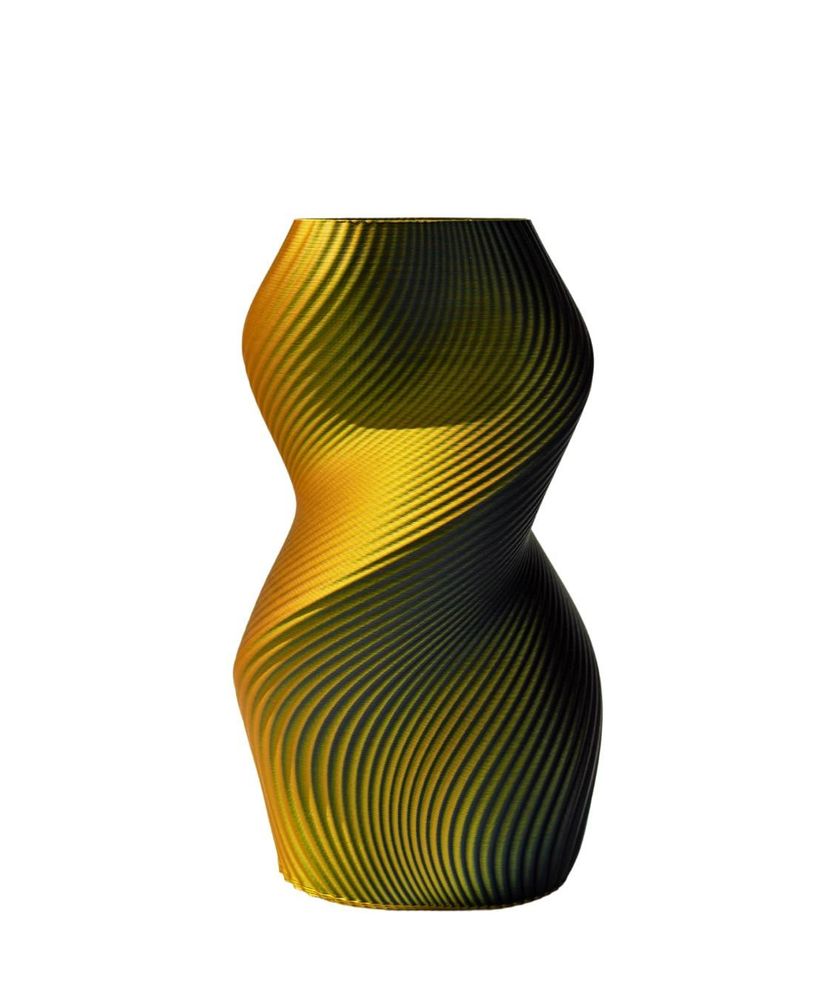 Aménagements pour bureau - VASE « SILUET » | MULTICOLORE | OR ET NOIR - AURA 3D