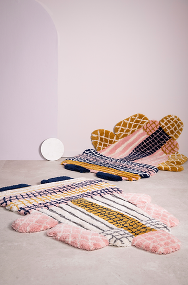 Objets déco enfant - Tapis Aztec - Jaune - COCONO