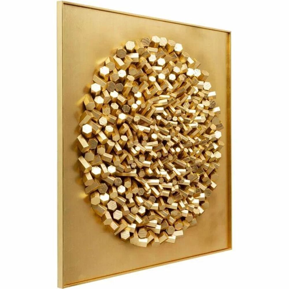 Other wall decoration - Wall Object Mikado Gold 120x120cm - KARE DESIGN